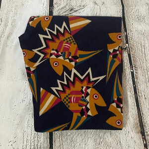 New! Women’s Lularoe black funky fish Leggings size OS